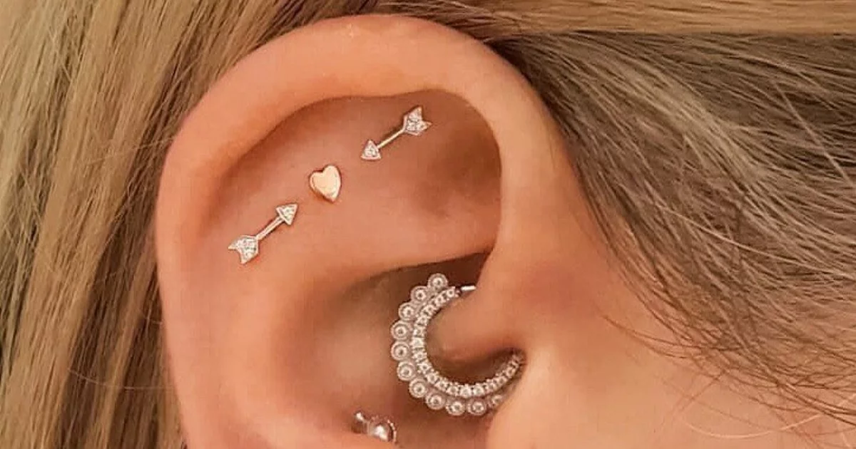How do you curate ear piercings?