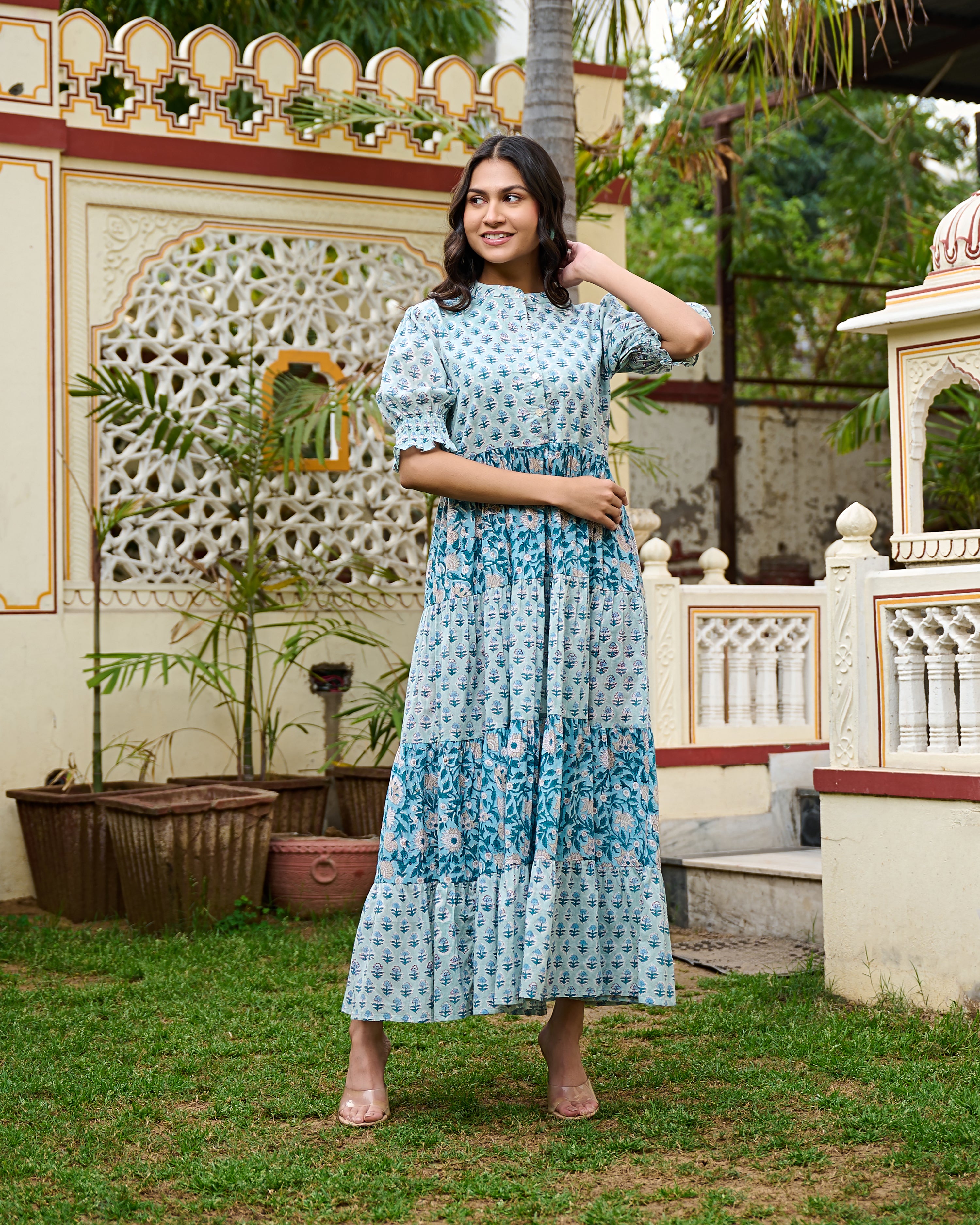 Maxi Dresses with Indian Block Prints