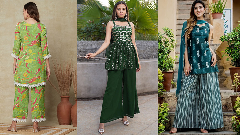 Short Kurti with Palazzo for Women