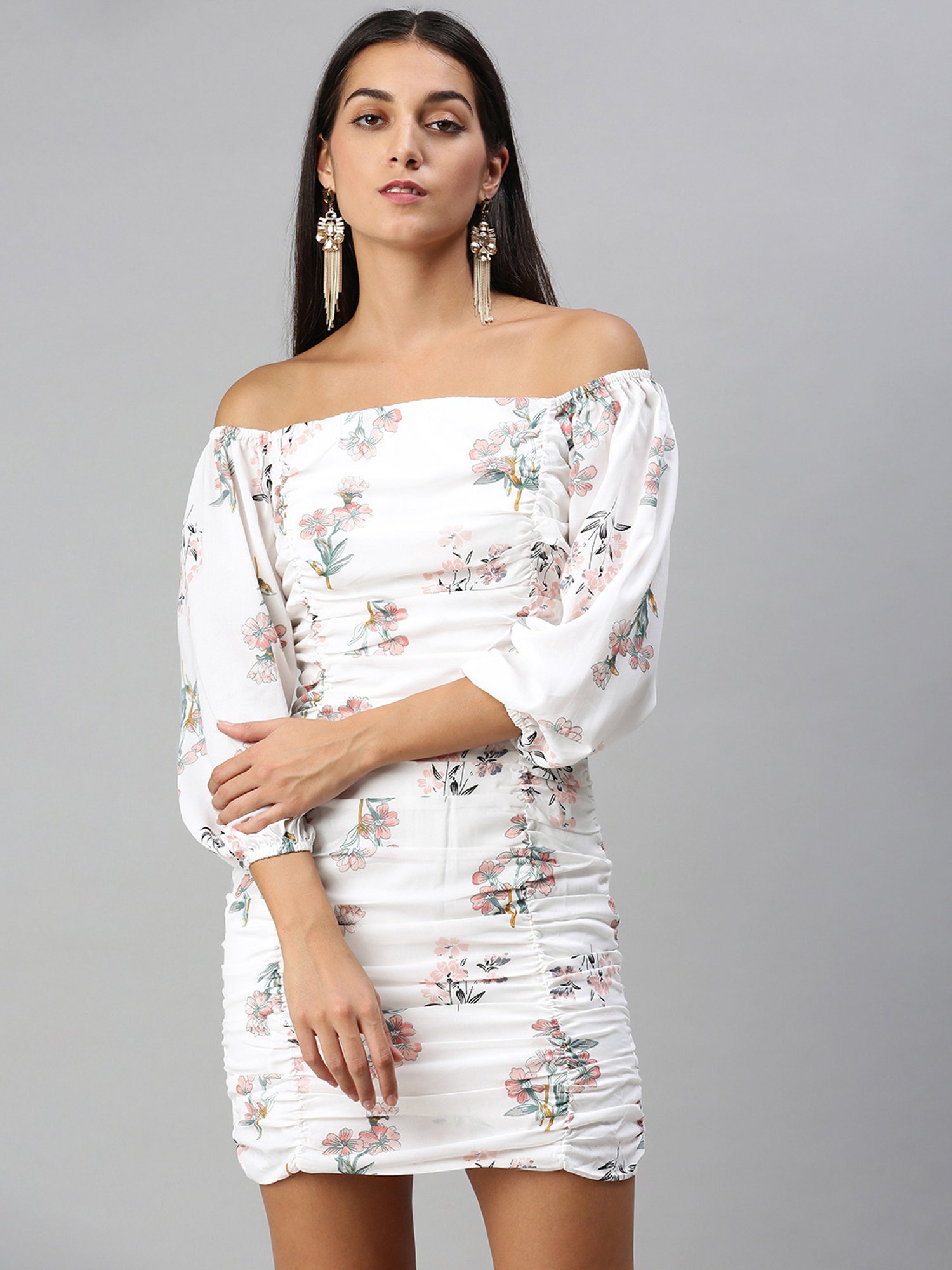 KASSUALLY Stylish Floral Dress Fit
