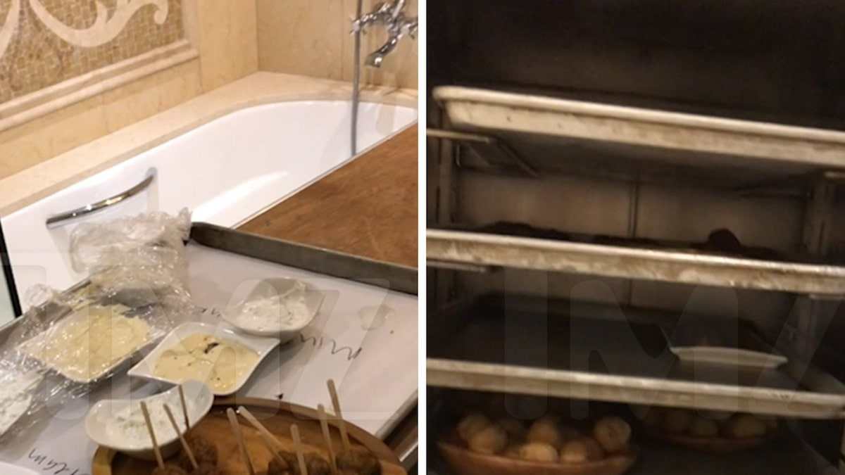 Donald Trumps L.A. Fundraisers Leftover Appetizers Stashed in Bathroom